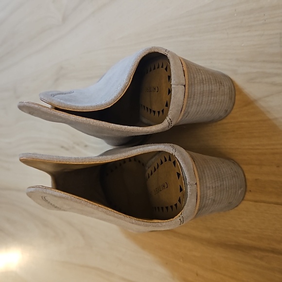 Chinese Laundry Suede Open Back Boots Booties - Picture 4 of 9